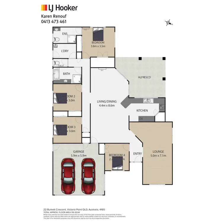 Floorplan of Homely house listing, 22 Burkett Crescent, Victoria Point QLD 4165