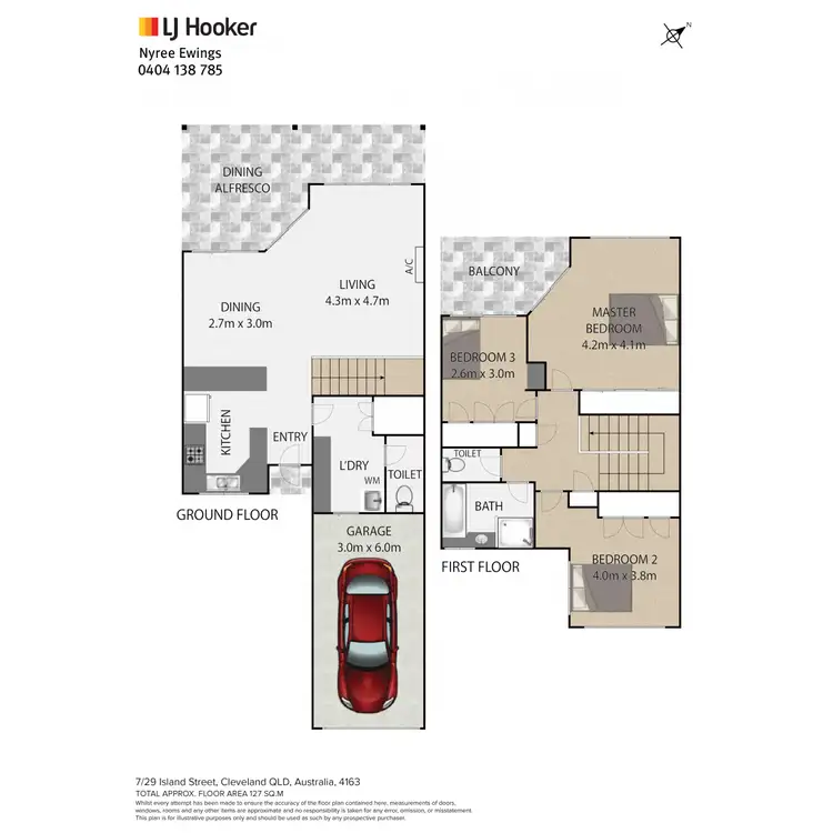 Floorplan of Homely townhouse listing, 7/29 Island Street, Cleveland QLD 4163