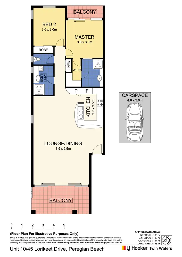 Floorplan of Homely unit listing, 10/45 Lorikeet Drive, Peregian Beach QLD 4573