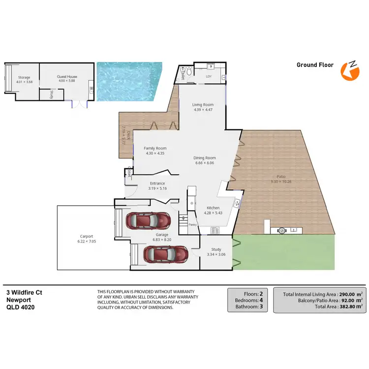 Floorplan of Homely house listing, 3 Wildfire Court, Newport QLD 4020
