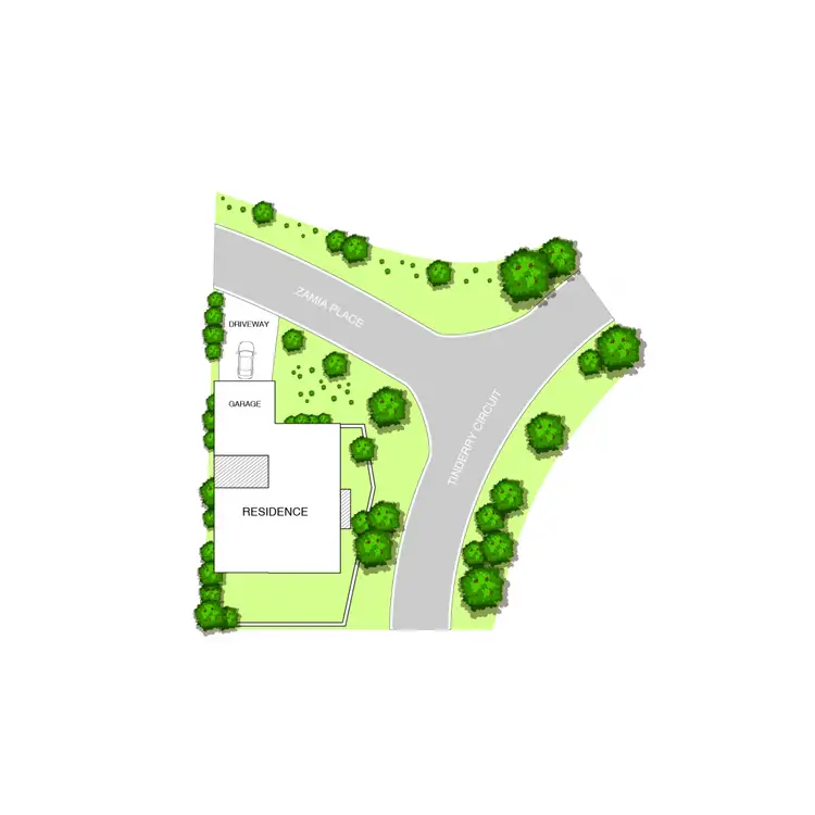 Floorplan of Homely house listing, 1 Zamia Place, Palmerston ACT 2913