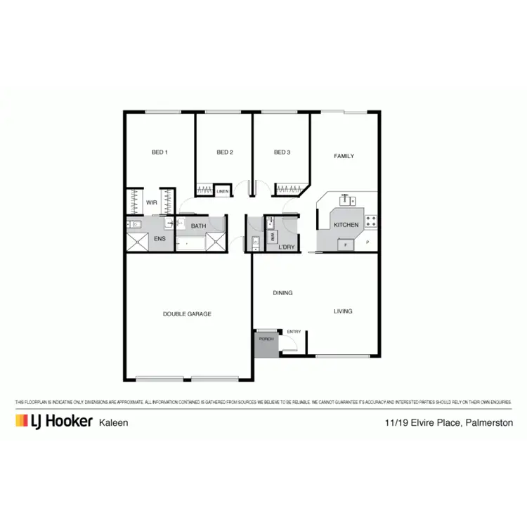 Floorplan of Homely townhouse listing, 11/19 Elvire Place, Palmerston ACT 2913