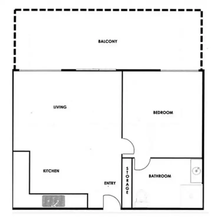 Floorplan of Homely apartment listing, 8A/30 Glenorchy Street, Lyons ACT 2606