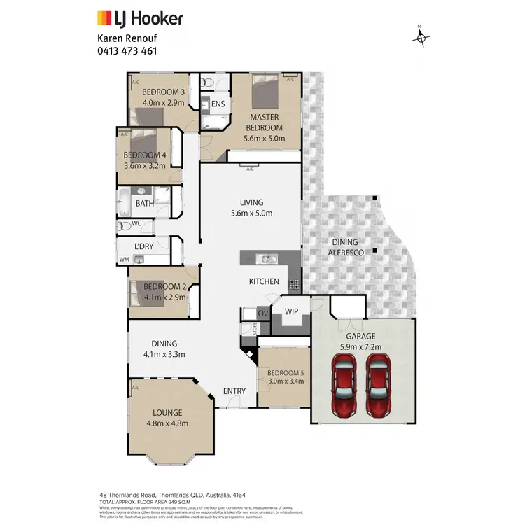 Floorplan of Homely house listing, 48 Thornlands Road, Thornlands QLD 4164