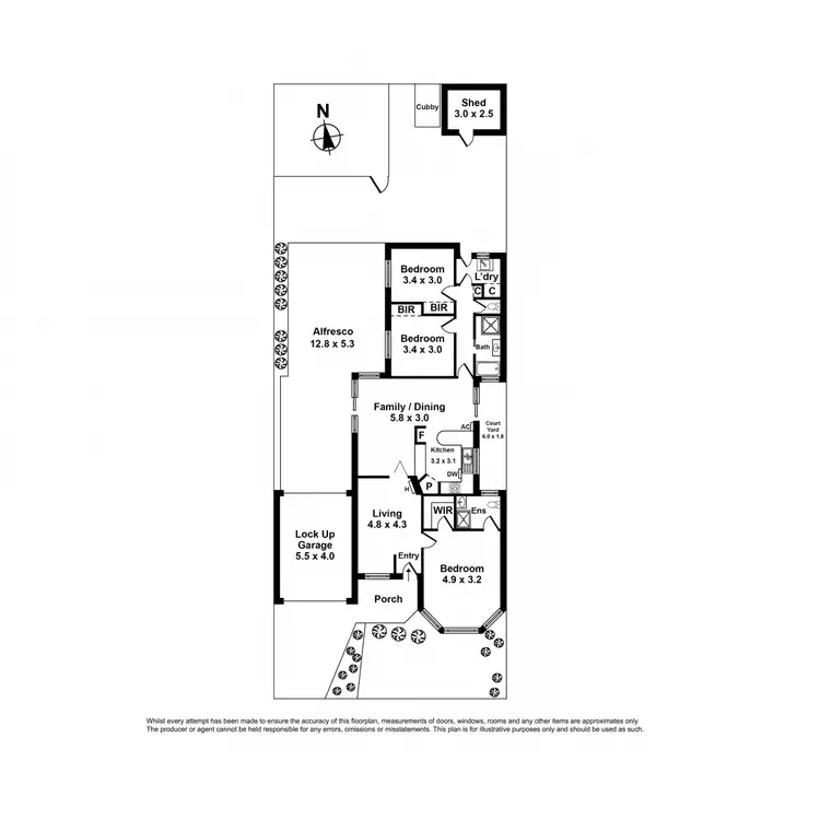 Floorplan of Homely house listing, 16 James Austin Way, Seabrook VIC 3028