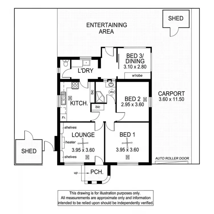 Floorplan of Homely house listing, 50 English Avenue, Clovelly Park SA 5042