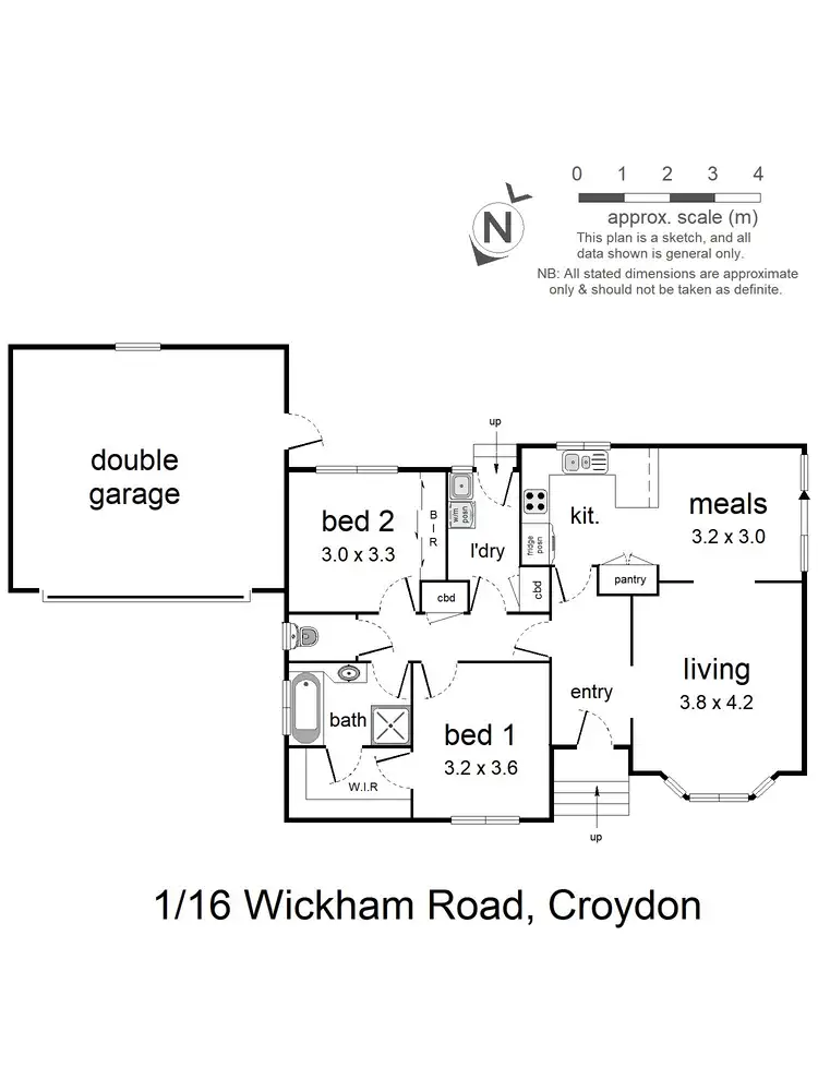 Floorplan of Homely unit listing, 1/16 Wickham Road, Croydon VIC 3136
