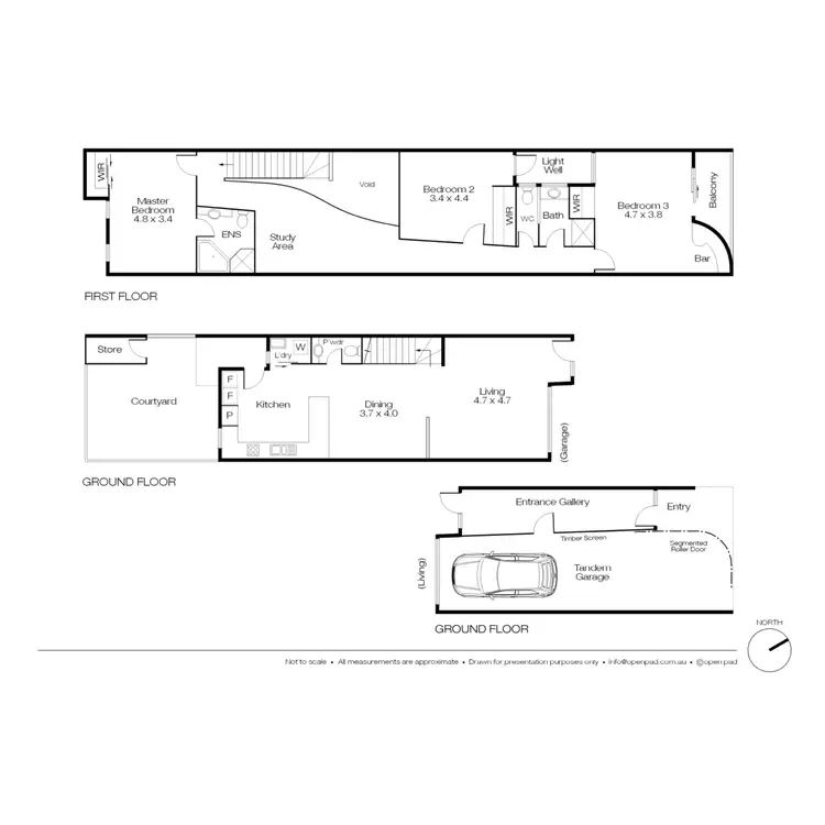 Floorplan of Homely townhouse listing, 57A Wittenoom Street, East Perth WA 6004