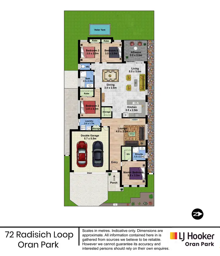 Floorplan of Homely house listing, 72 Radisich Loop, Oran Park NSW 2570