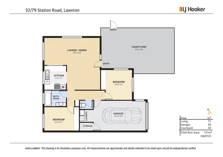 Floorplan of Homely unit listing, 32/79 Station Road, Lawnton QLD 4501
