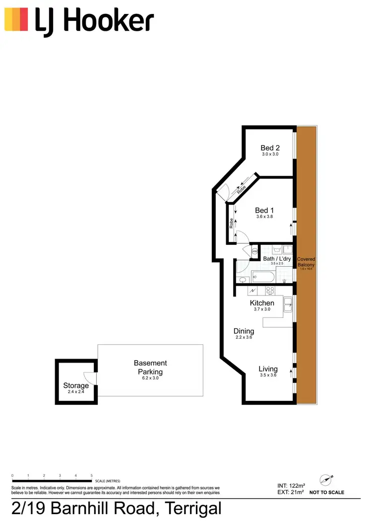 Floorplan of Homely unit listing, 2/19 Barnhill Road, Terrigal NSW 2260