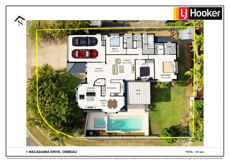 Floorplan of Homely house listing, 1 Macadamia Drive, Ormeau QLD 4208