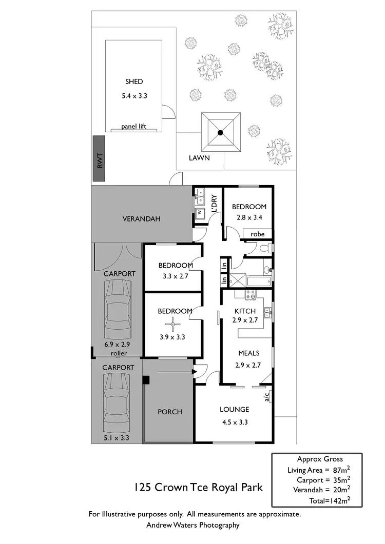 Floorplan of Homely house listing, 125 Crown Terrace, Royal Park SA 5014