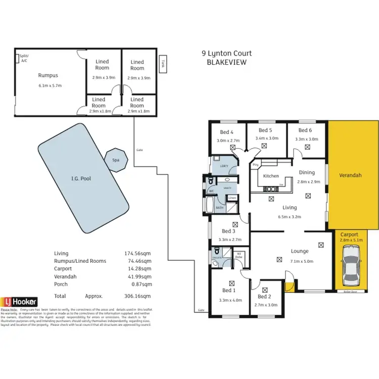 Floorplan of Homely house listing, 9 Lynton Court, Blakeview SA 5114