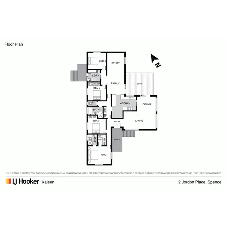 Floorplan of Homely house listing, 2 Jordon Place, Spence ACT 2615