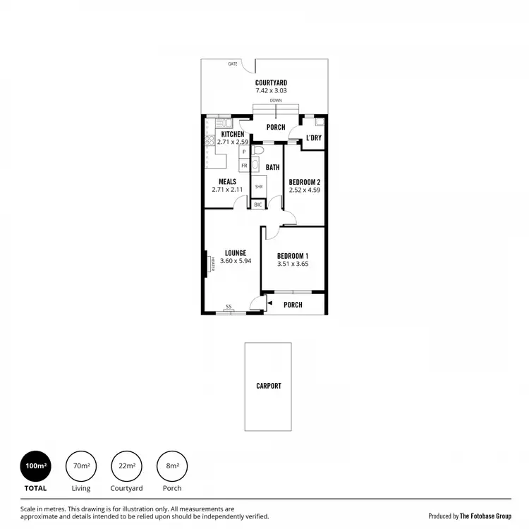 Floorplan of Homely unit listing, 3/42 Alpha Road, Prospect SA 5082
