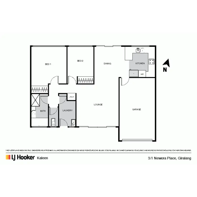 Floorplan of Homely townhouse listing, 3/1 Neworra Place, Giralang ACT 2617
