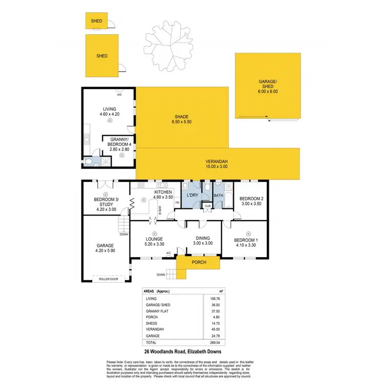 Floorplan of Homely house listing, 26 Woodlands Road, Elizabeth Downs SA 5113