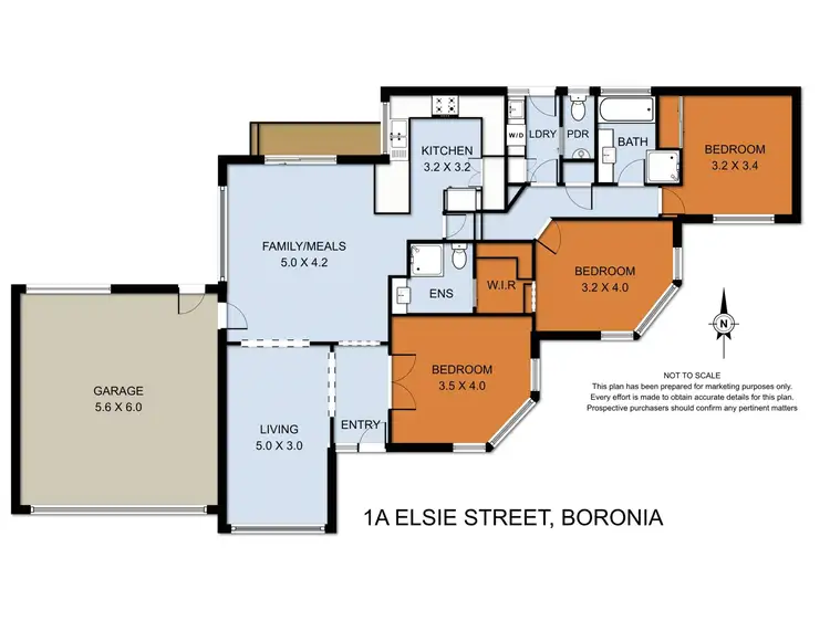 Floorplan of Homely house listing, 1A Elsie Street, Boronia VIC 3155