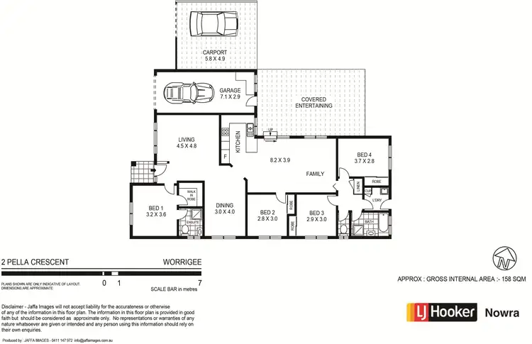 Floorplan of Homely house listing, 2 Pella Crescent, Worrigee NSW 2540