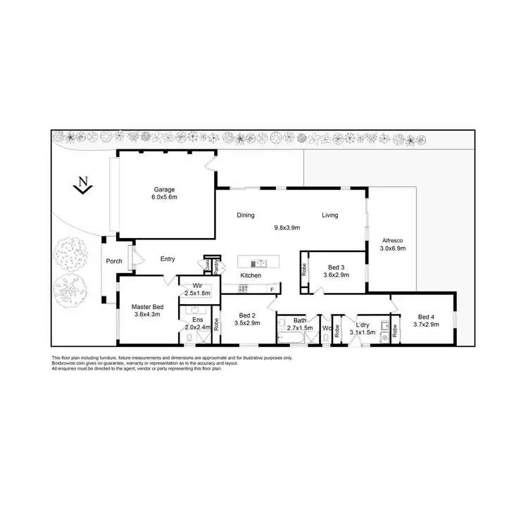 Floorplan of Homely house listing, 4 Wattle Tree Drive, Point Cook VIC 3030
