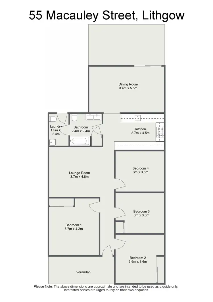 Floorplan of Homely house listing, 55 Macauley Street, Lithgow NSW 2790