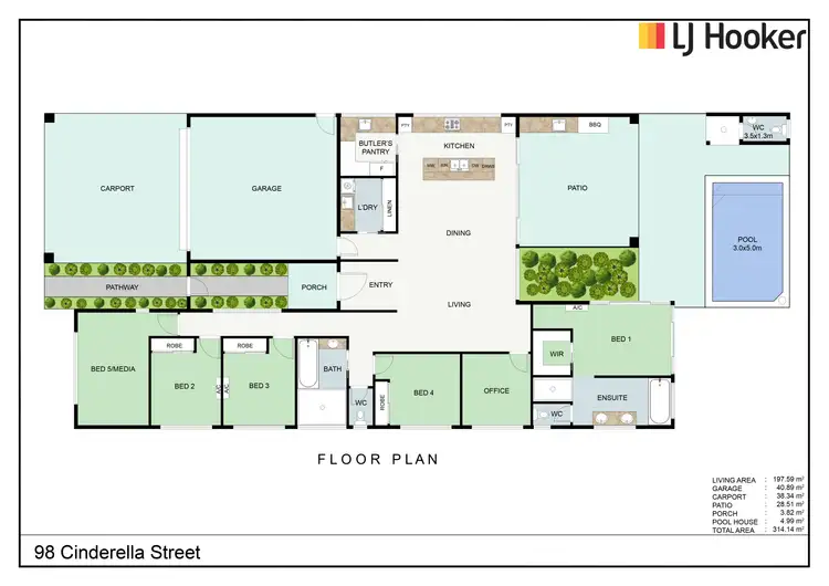 Floorplan of Homely house listing, 98 Cinderella Street, Machans Beach QLD 4878