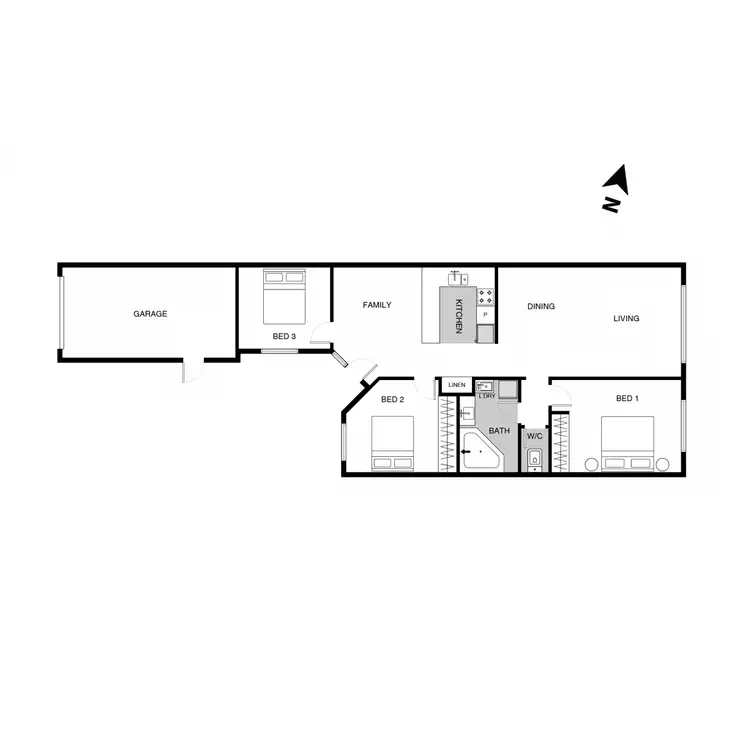 Floorplan of Homely townhouse listing, 8/3 Peron Place, Banks ACT 2906