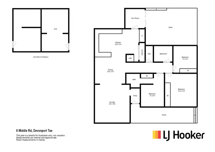 Floorplan of Homely house listing, 6 Middle Road, Devonport TAS 7310