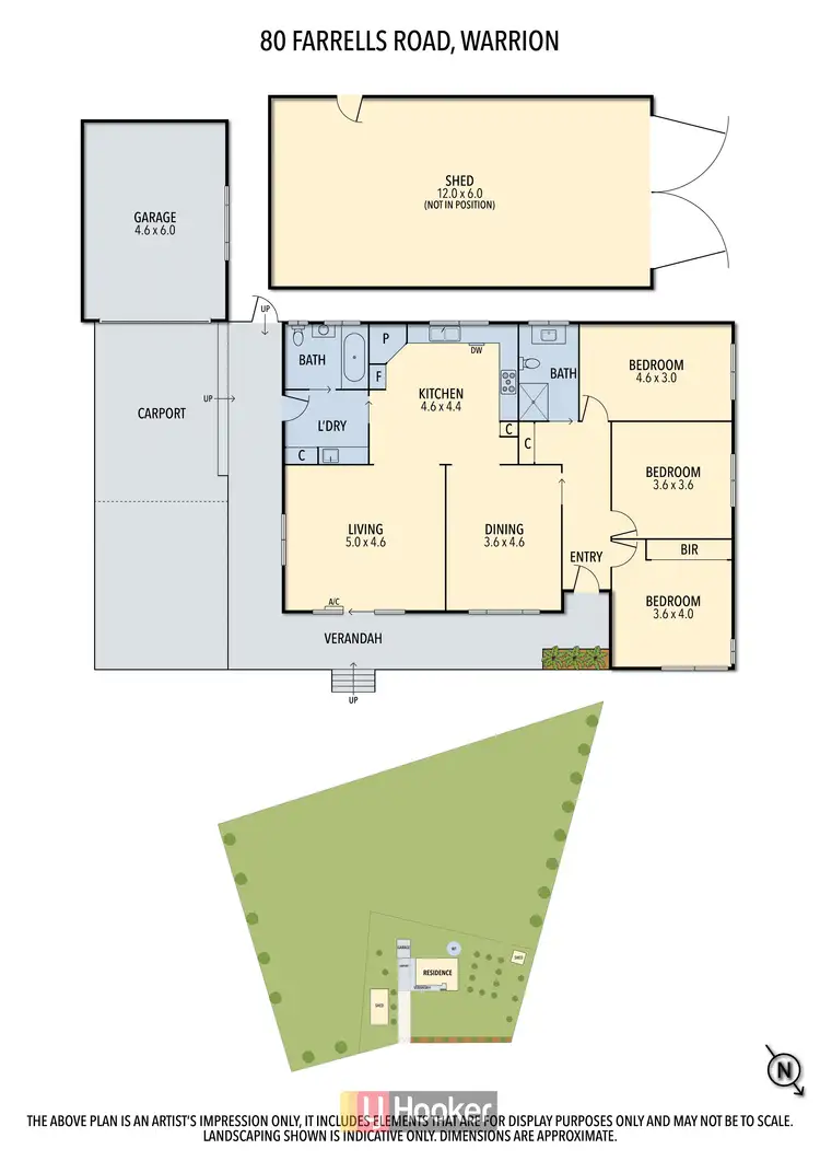 Floorplan of Homely house listing, 80 Farrells Road, Warrion VIC 3249