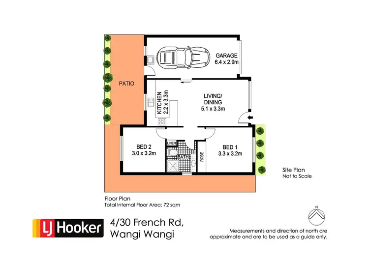 Floorplan of Homely villa listing, 4/30 French Road, Wangi Wangi NSW 2267