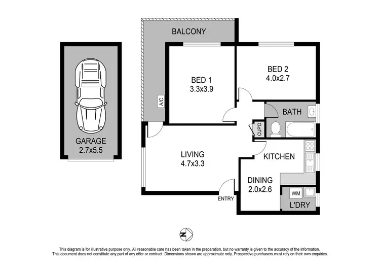 Floorplan of Homely apartment listing, 3/40 Duntroon Street, Hurlstone Park NSW 2193