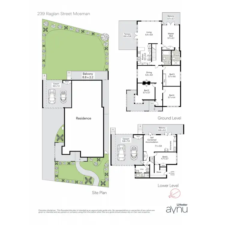 Floorplan of Homely house listing, 239 Raglan Street, Mosman NSW 2088