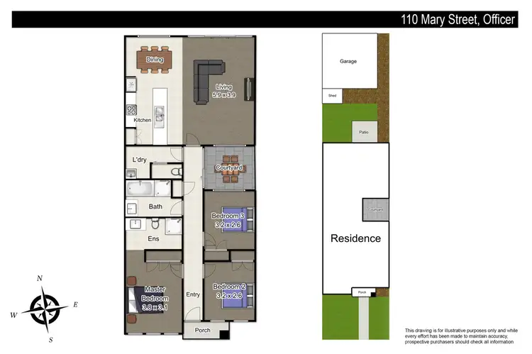 Floorplan of Homely house listing, 110 Mary Street, Officer VIC 3809