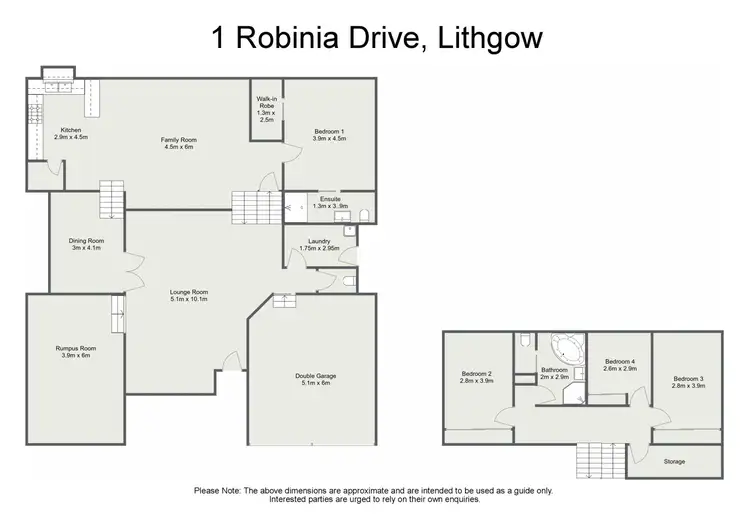 Floorplan of Homely house listing, 1 Robinia Drive, Lithgow NSW 2790