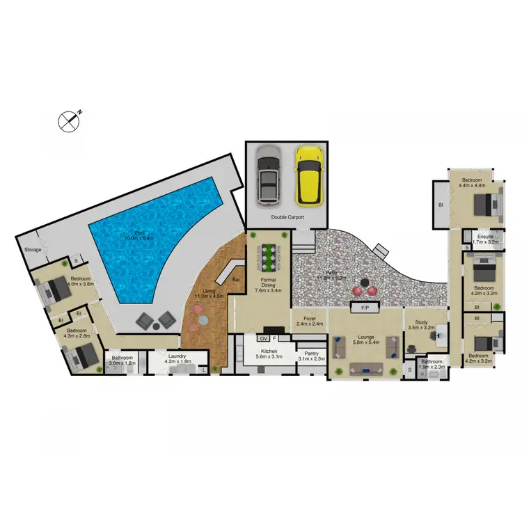Floorplan of Homely house listing, 13 Canterbury Crescent, Deakin ACT 2600