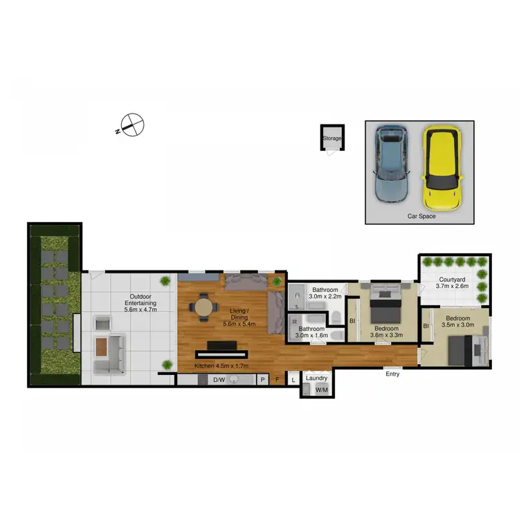 Floorplan of Homely apartment listing, 8/24 Ijong Street, Braddon ACT 2612