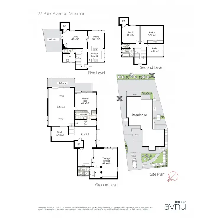 Floorplan of Homely house listing, 27 Park Avenue, Mosman NSW 2088