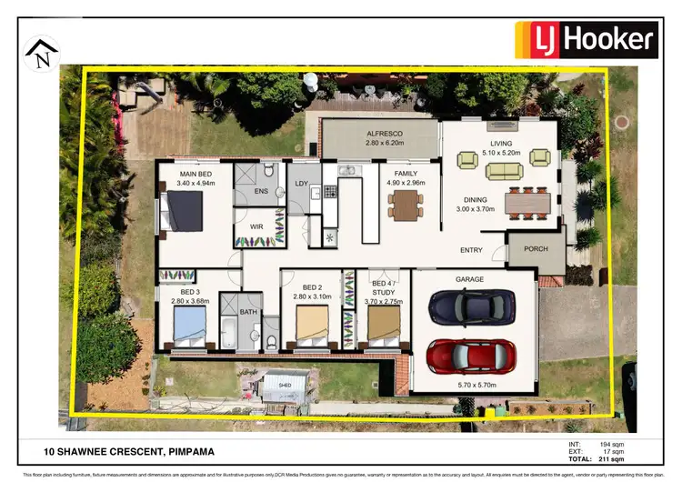 Floorplan of Homely house listing, 10 Shawnee Crescent, Pimpama QLD 4209