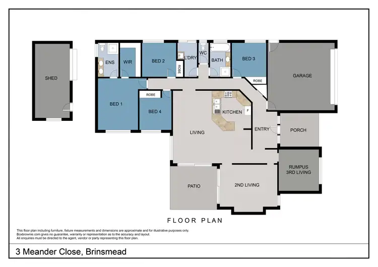 Floorplan of Homely house listing, 3 Meander Close, Brinsmead QLD 4870