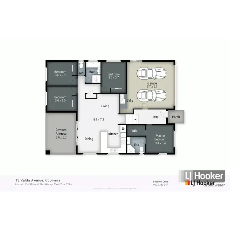 Floorplan of Homely house listing, 13 Valda Avenue, Coomera QLD 4209