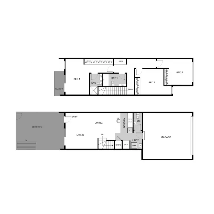 Floorplan of Homely townhouse listing, 16C Castan Street, Coombs ACT 2611