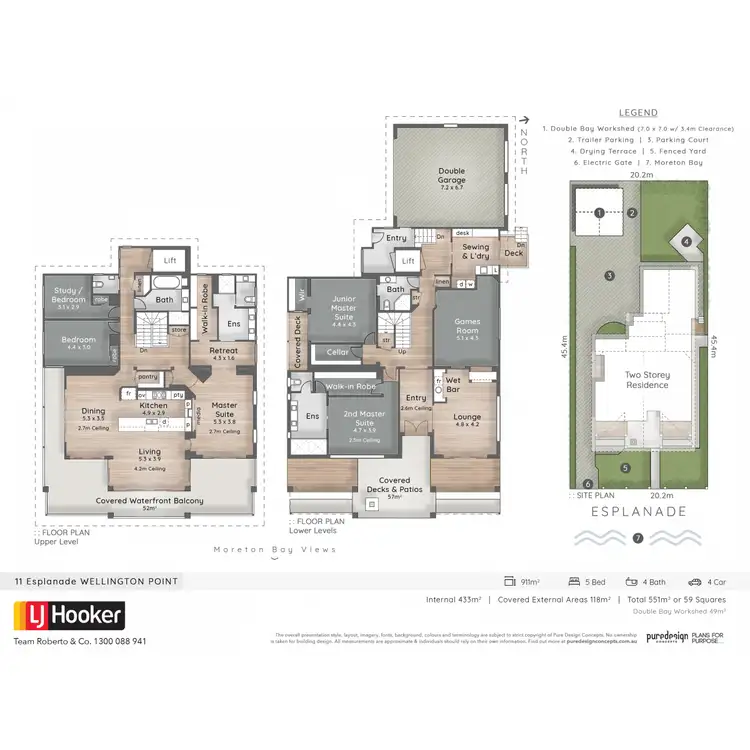 Floorplan of Homely house listing, 11 Esplanade, Wellington Point QLD 4160