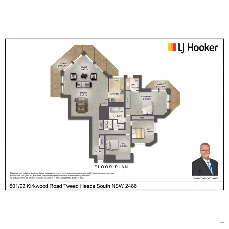 Floorplan of Homely unit listing, 501/22 Kirkwood Road, Tweed Heads South NSW 2486