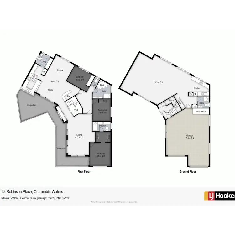 Floorplan of Homely house listing, 28 Robinson Place, Currumbin Waters QLD 4223