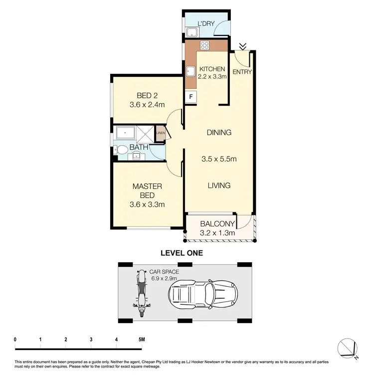Floorplan of Homely unit listing, 6/4 Hunter Street, Lewisham NSW 2049