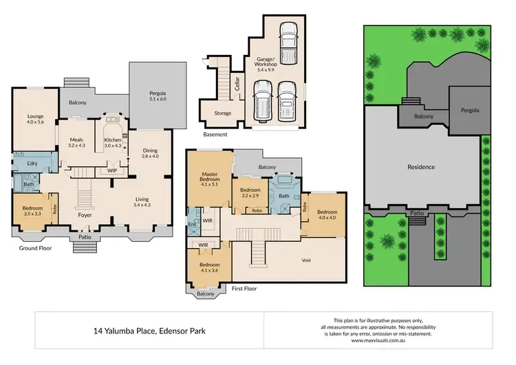 Floorplan of Homely house listing, 14 Yalumba Place, Edensor Park NSW 2176