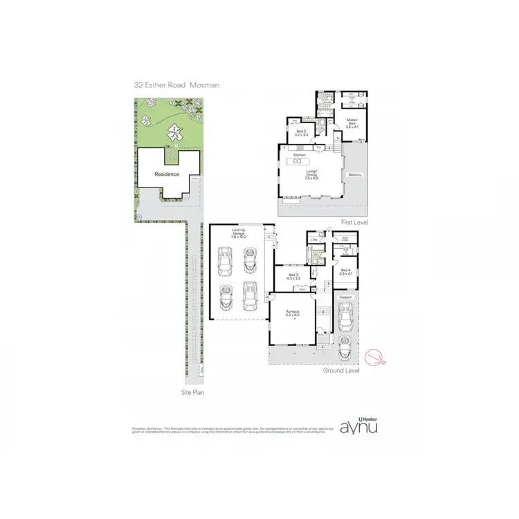 Floorplan of Homely house listing, 32 Esther Road, Mosman NSW 2088