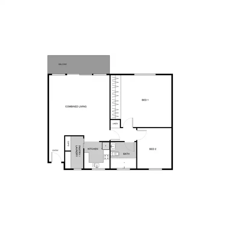 Floorplan of Homely apartment listing, 6/7 Hyndes Crescent, Holder ACT 2611