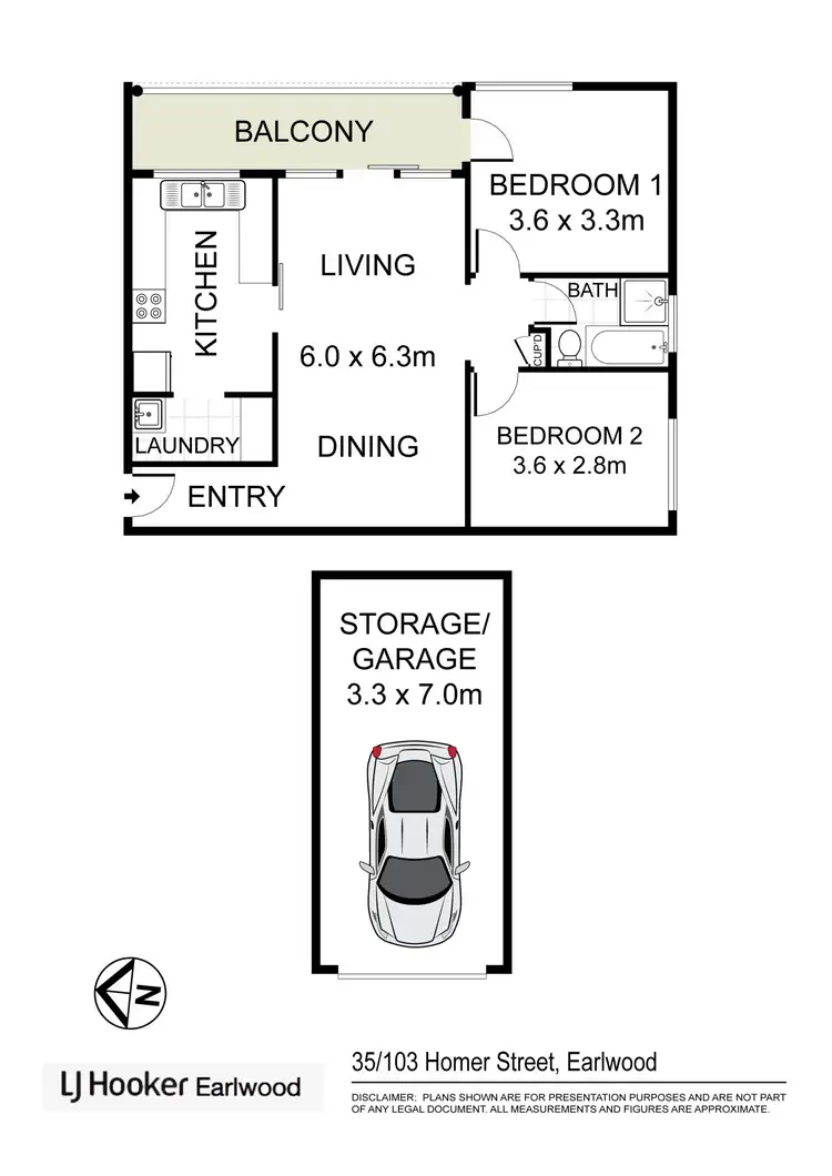 Floorplan of Homely unit listing, 35/103 Homer street, Earlwood NSW 2206